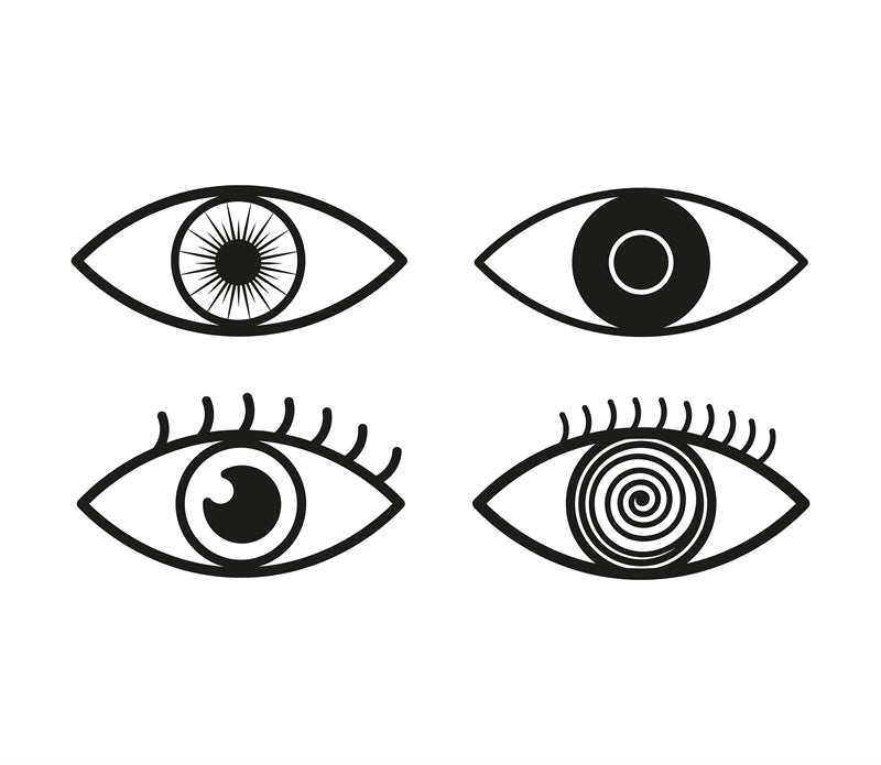 Illustration d'œil dessiné à la main - Vecteur - Conception de logo - Yeux minimalistes