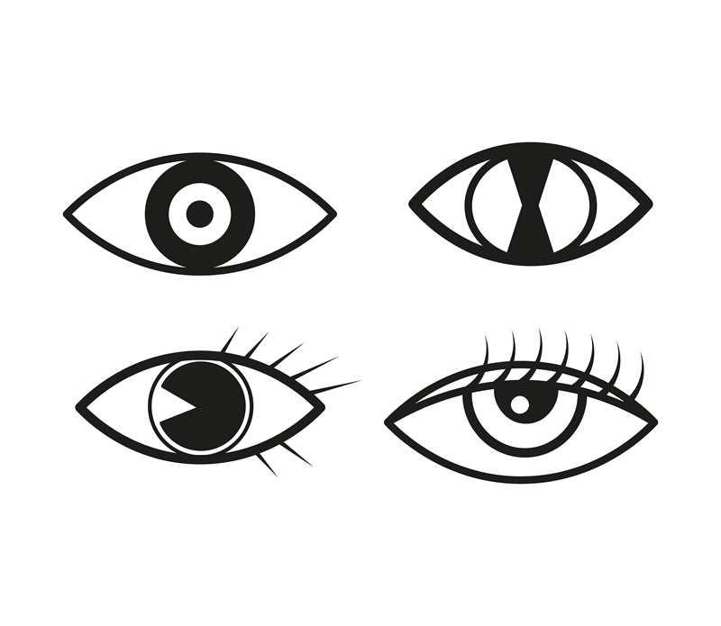 Illustration d'œil dessiné à la main - Vecteur - Conception de logo - Yeux minimalistes
