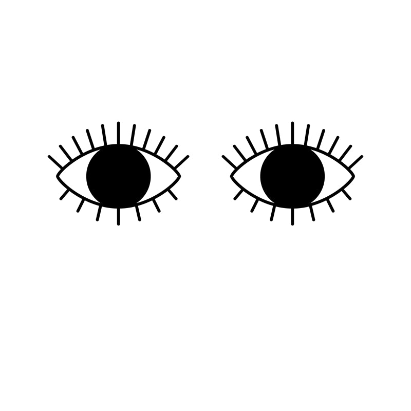 Illustration d'œil dessiné à la main - Vecteur - Conception de logo - Yeux minimalistes