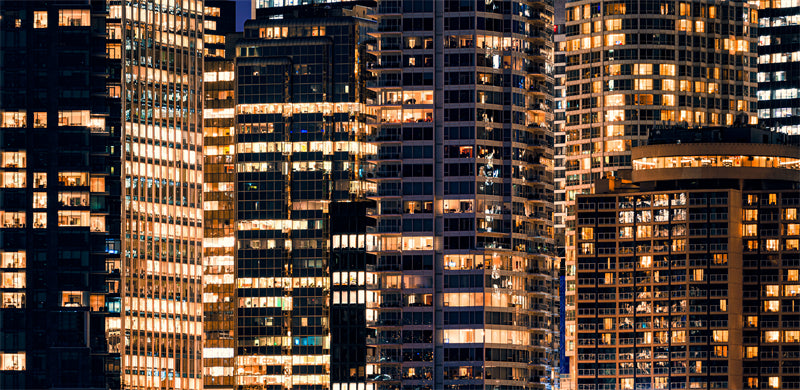 Urban Landscape city buildings - City Background - photo shot - Night Urban Landscape  PSD/JPG/ Free Download