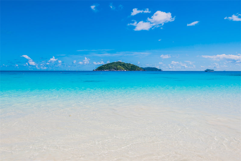 Seaside Landscape - Silent Sea Calm sea surface - sea waves on the beach - Png/PSD/JPG/ Free Download