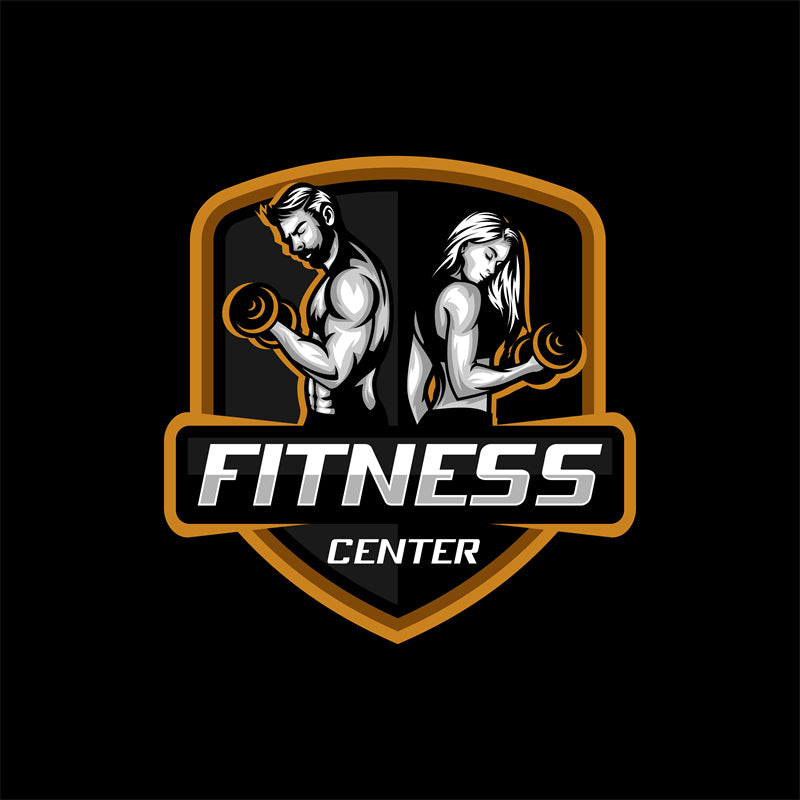 Muscle - GYM CLUB- FITNESS -HEALTHY BODY BUILDING -LOGO IMAGE VECTOR 