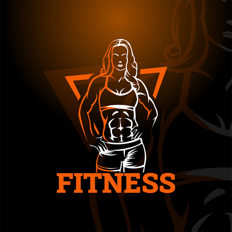 Muscle - GYM CLUB- FITNESS -HEALTHY BODY BUILDING -LOGO IMAGE VECTOR 