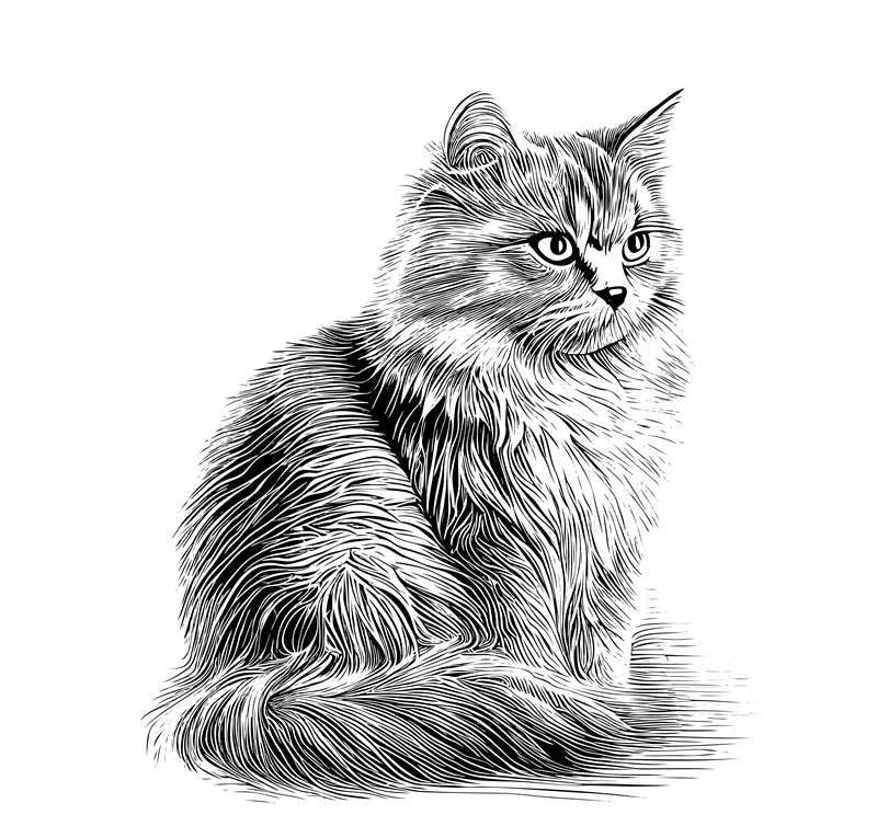 Conception de logo vectoriel d'élément de chat gratuite