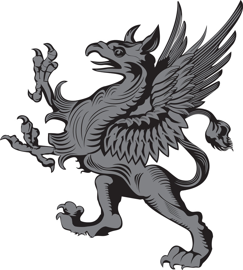 Traditional Logo Mockups Illustration - EU History Symbol Vector - King Crown Lion Griffin double-headed eagle Knight Castle