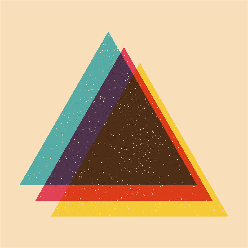 Modèle de logo graphique abstrait triangulaire - Fond d'écran publicitaire - Fond d'écran géométrique - Téléchargement gratuit au format PNG/PSD/JPG