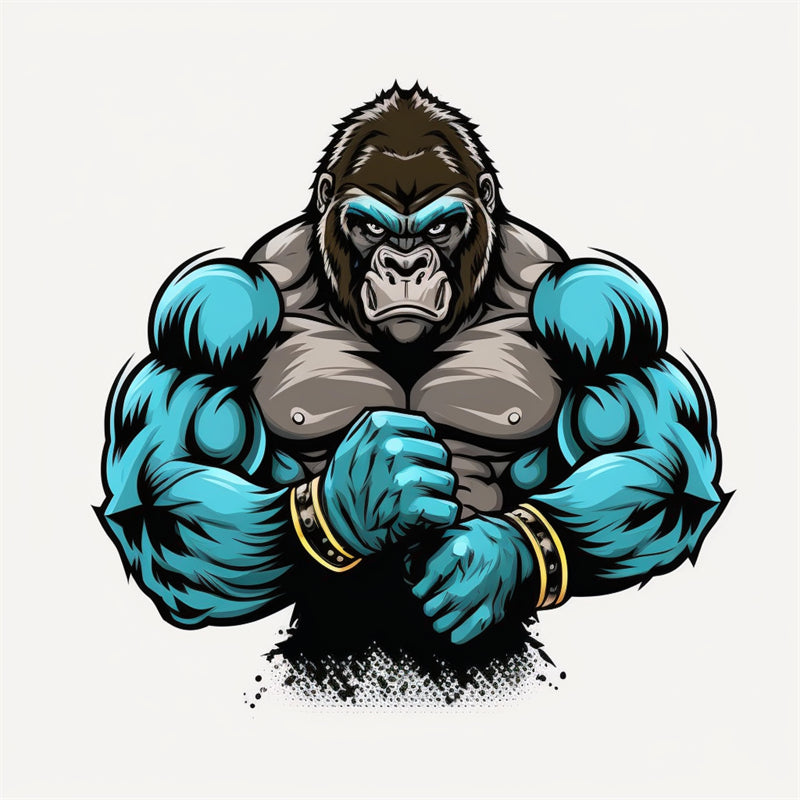 Muscle - GYM CLUB- FITNESS -HEALTHY BODY BUILDING -LOGO IMAGE VECTOR 