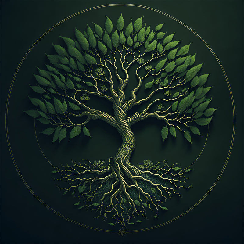 Handdraw Tree Forest Logo Elements Vector- Illustration Image Free Download