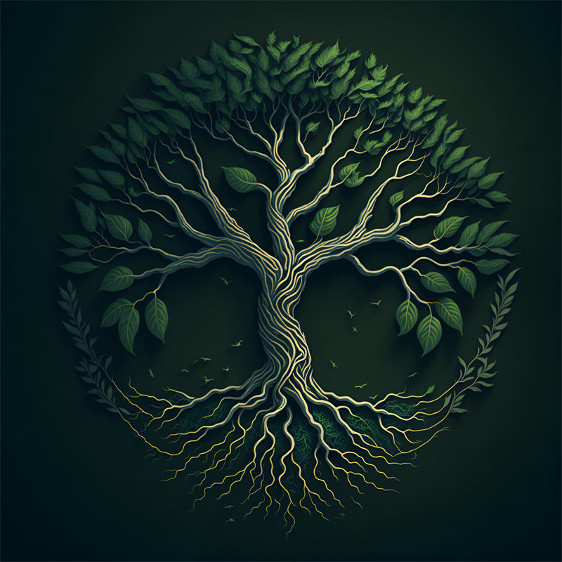 Handdraw Tree Forest Logo Elements Vector- Illustration Image Free Download