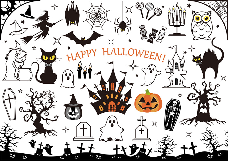 Joyeux Halloween - Crâne de chauve-souris, zombie, citrouille, fantôme, RIP, nuit effrayante, offres spéciales, soldes - Clips d'icônes d'éléments Png/JPG/Téléchargement gratuit