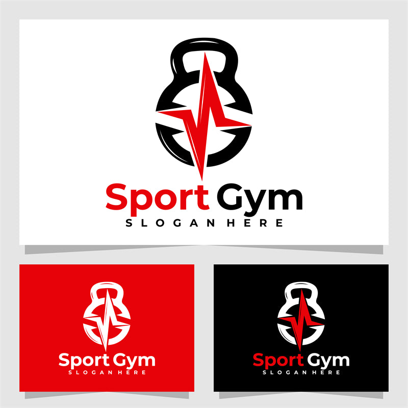 Muscle - GYM CLUB- FITNESS -HEALTHY BODY BUILDING -LOGO IMAGE VECTOR 