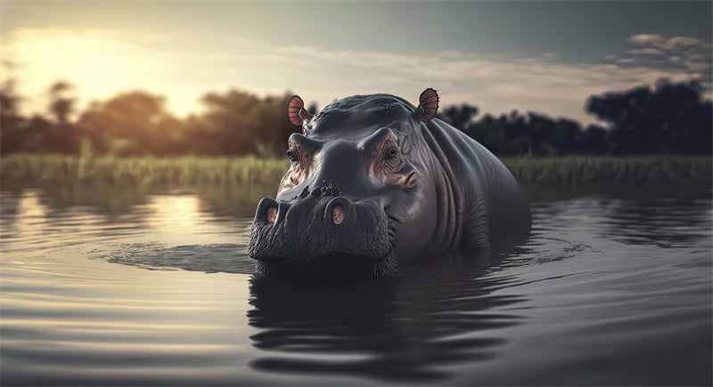 Hippo Wallpaper - Close up photo -  - ISOLATED -  - Wild Nature  -  Png/PSD/JPG/ Free Download 