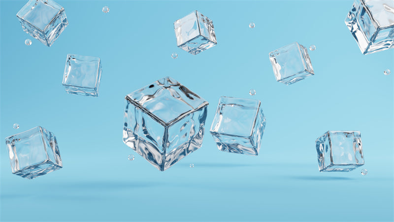 Image de bloc de glace - Bouteille de briques de glace - Fond de boisson fraîche - Téléchargement gratuit du fichier PSD