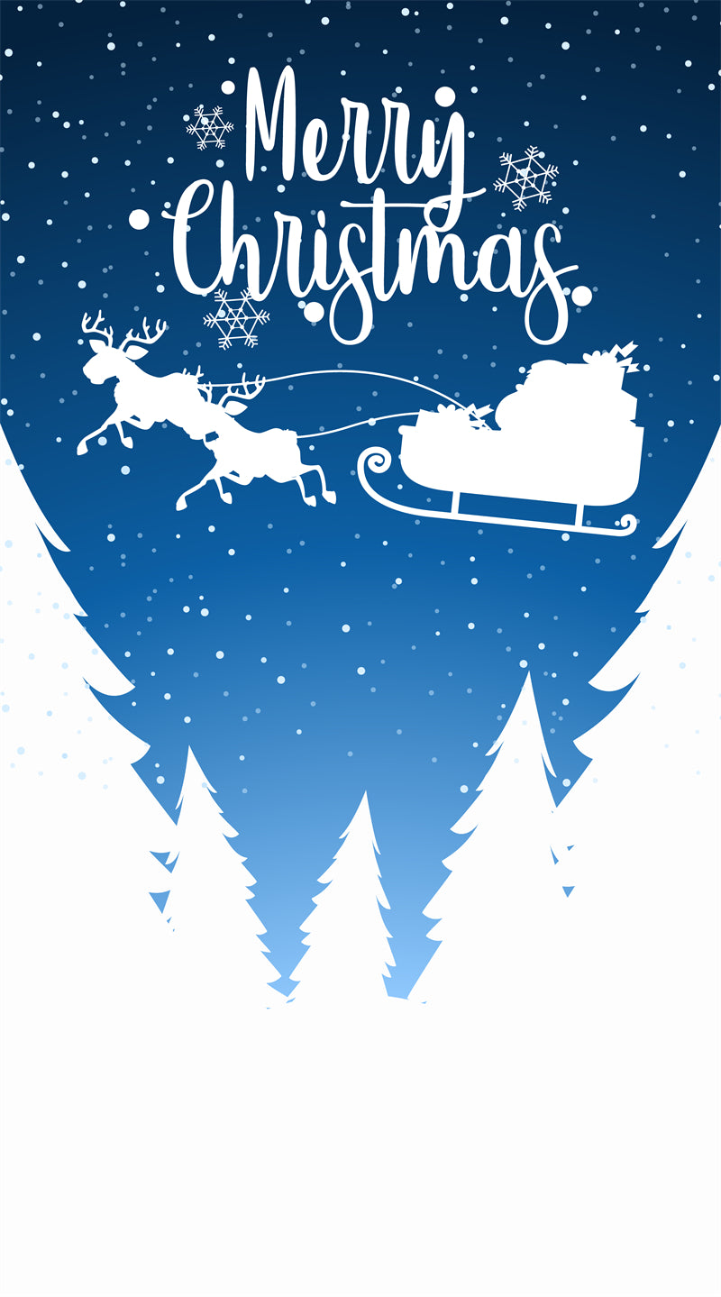 Santa Sleigh &Reindeer - Christmas Season Elements - Elk Pattern -  Png/PSD/JPG/ Free Download