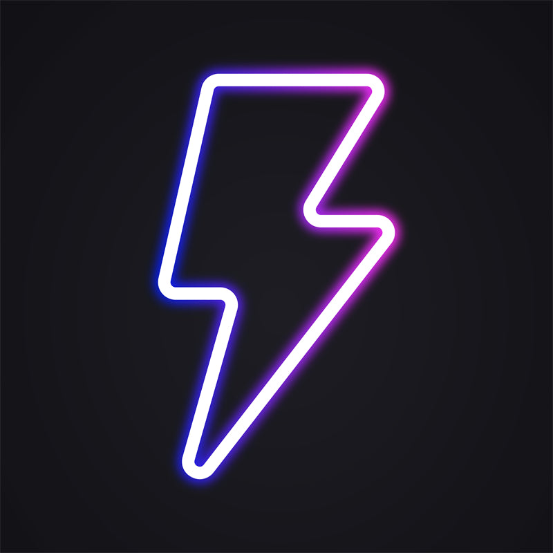 Lightning Elements Power Electrocity Signs - Illustration Logo design Download -