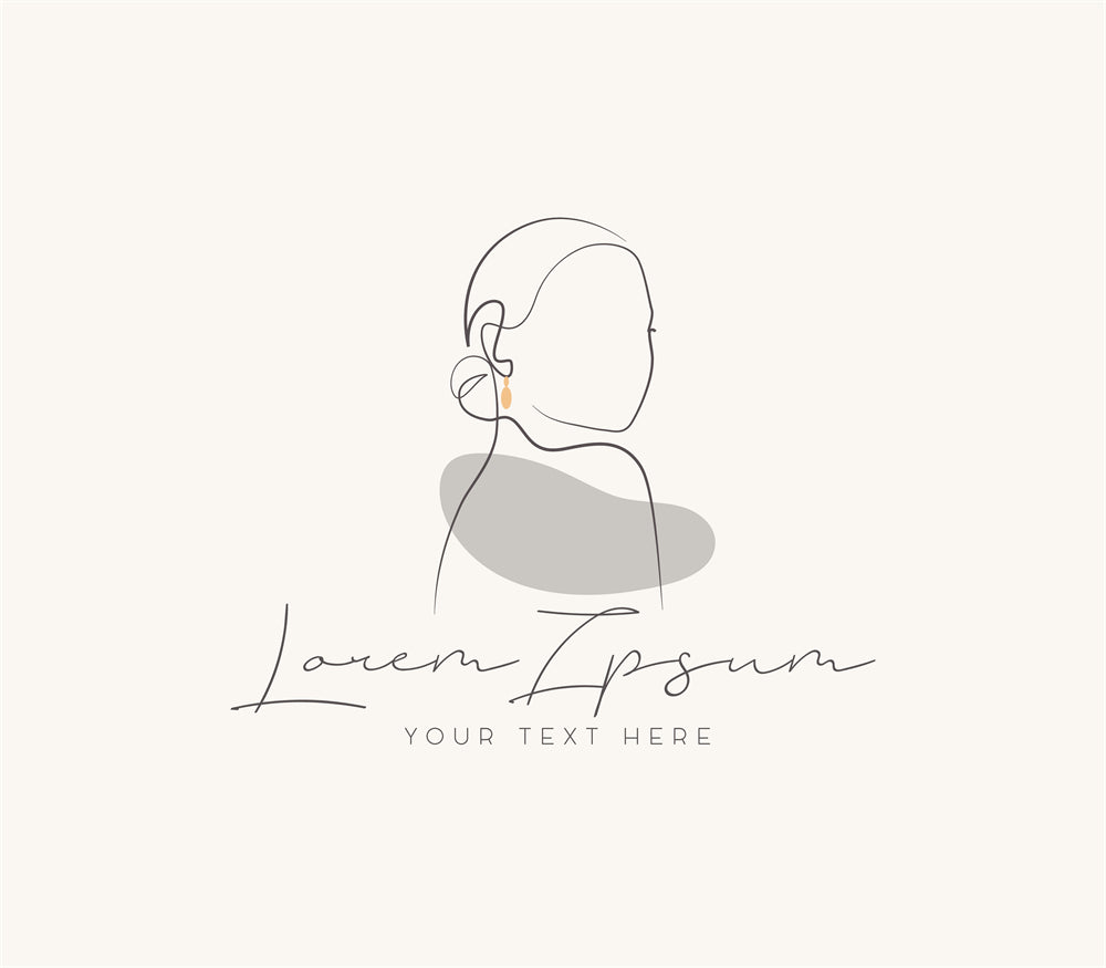 Woman Beauty Spa Organic logo badge design elements mockups