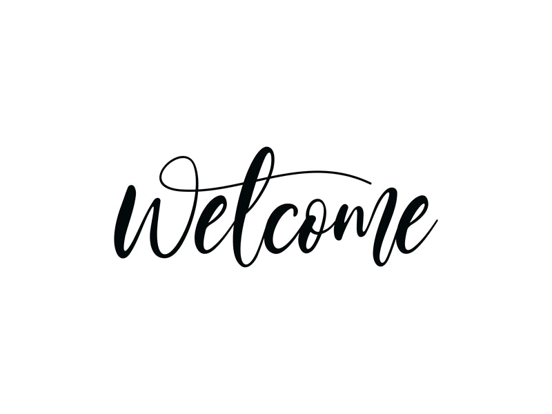 Handwriting Welcome Vector For Comercial Use- Greeting Words - Illustration PSD/SVG/EPS/PNG 