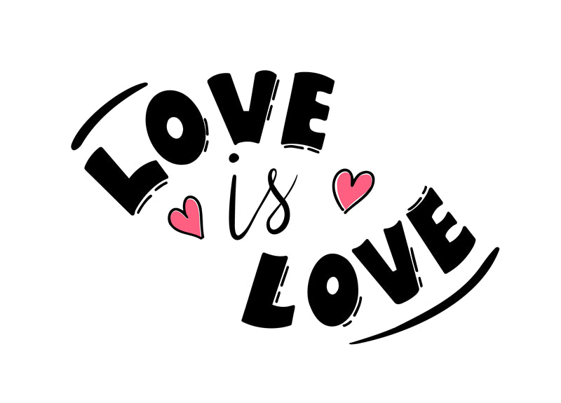 COLLECTION DE SLOGANS ÉCRITS À LA MAIN LGBTQ+ - L'amour est amour - Slogan vectoriel pour gays, lesbiennes, bisexuels et transsexuels TÉLÉCHARGEMENT GRATUIT