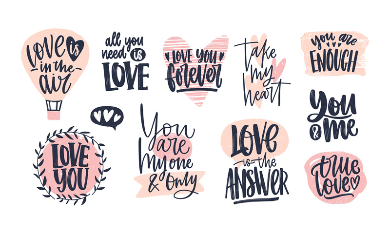 COLLECTION DE SLOGANS ÉCRITS À LA MAIN LGBTQ+ - L'amour est amour - Slogan vectoriel pour gays, lesbiennes, bisexuels et transsexuels TÉLÉCHARGEMENT GRATUIT
