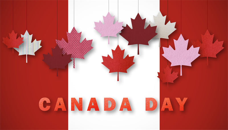 Canada Maple Elements - Illustration -Vector -Water Color Handdraw Background