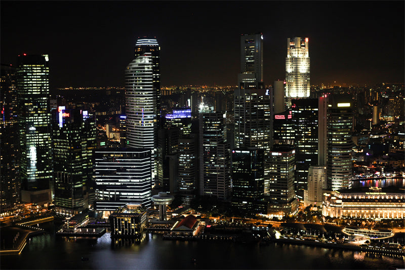 Urban Landscape city buildings - City Background - photo shot - Night Urban Landscape  PSD/JPG/ Free Download