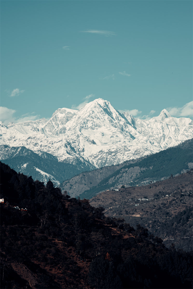 Paysage de l'Himalaya, Ama Dablam - Ciel, nuages, sommets enneigés - Téléchargement gratuit en PNG/PSD/JPG