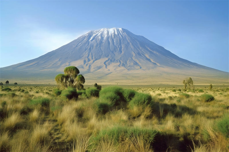 Kilimandjoro - Fond d'écran photo - Paysage africain - Téléchargement gratuit au format PNG/PSD/JPG