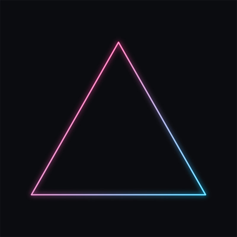 Fond d'écran Triangle néon - Modèle d'affiche graphique - Fond d'écran géométrique - Téléchargement gratuit au format PNG/PSD/JPG