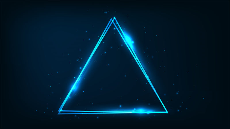 Fond d'écran Triangle néon - Modèle d'affiche graphique - Fond d'écran géométrique - Téléchargement gratuit au format PNG/PSD/JPG