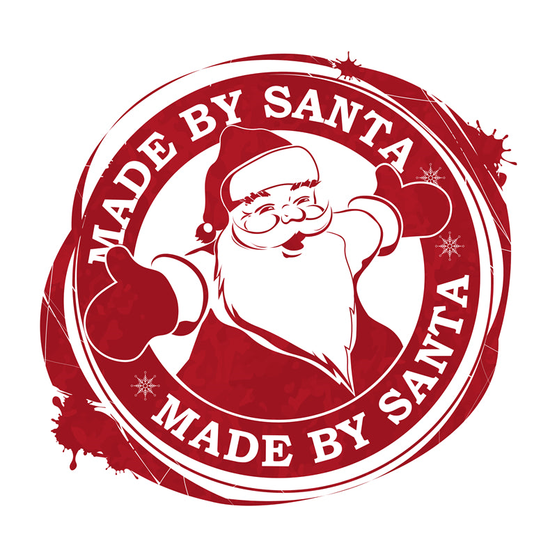 Handdraw Santa Claus Badge - Make By Santa - Prints Badge - Vector Illustrator free download