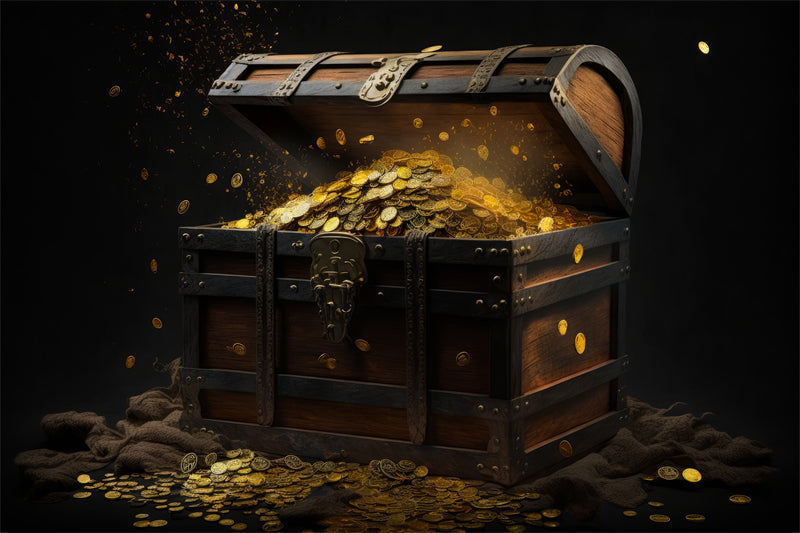 Pirate Gold - GOLD COIN - background - Photo Elements free