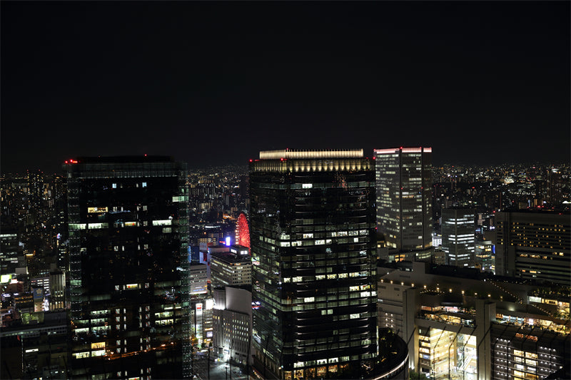 Urban Landscape city buildings - City Background - photo shot - Night Urban Landscape  PSD/JPG/ Free Download