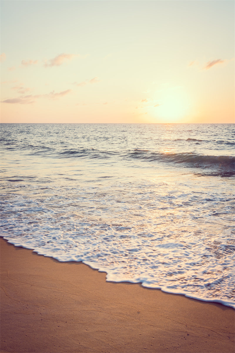 Seaside Landscape - Silent Sea Calm sea surface - sea waves on the beach - Png/PSD/JPG/ Free Download