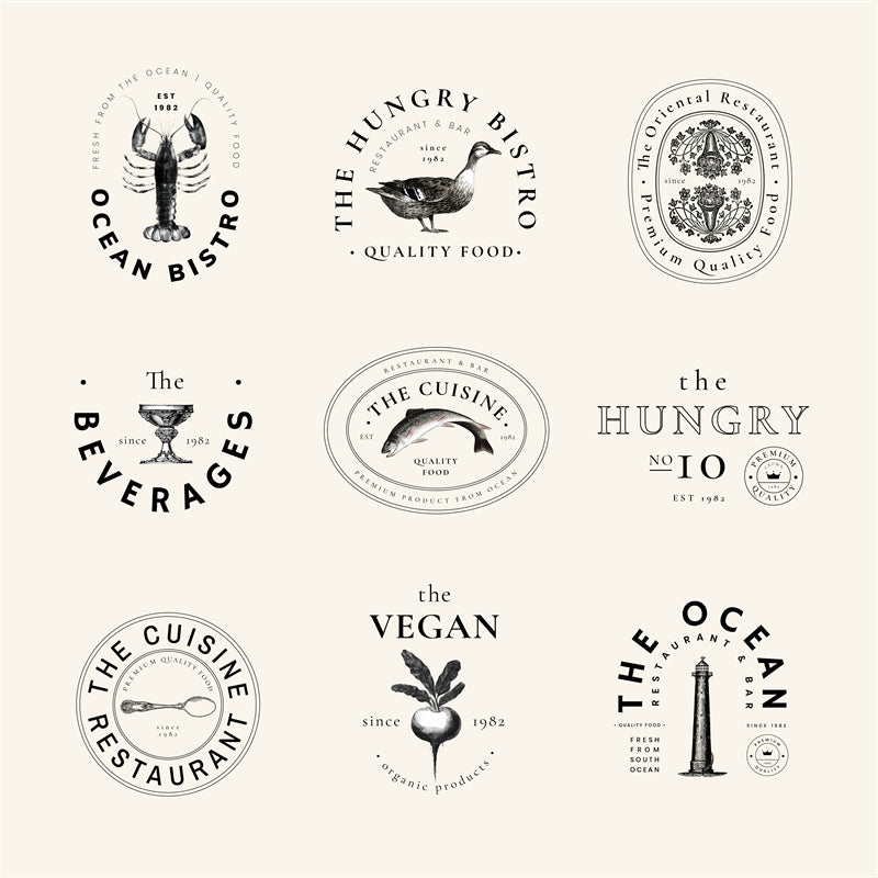 cooking -kitchen -elements -designs -logo mockups -chef