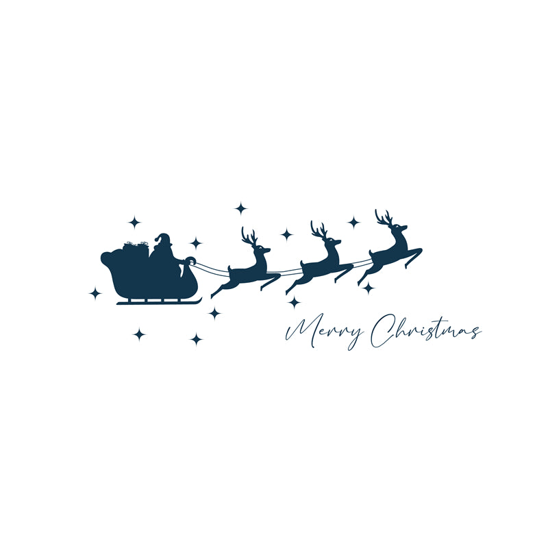 Santa Sleigh &Reindeer - Christmas Season Elements - Elk Pattern -  Png/PSD/JPG/ Free Download