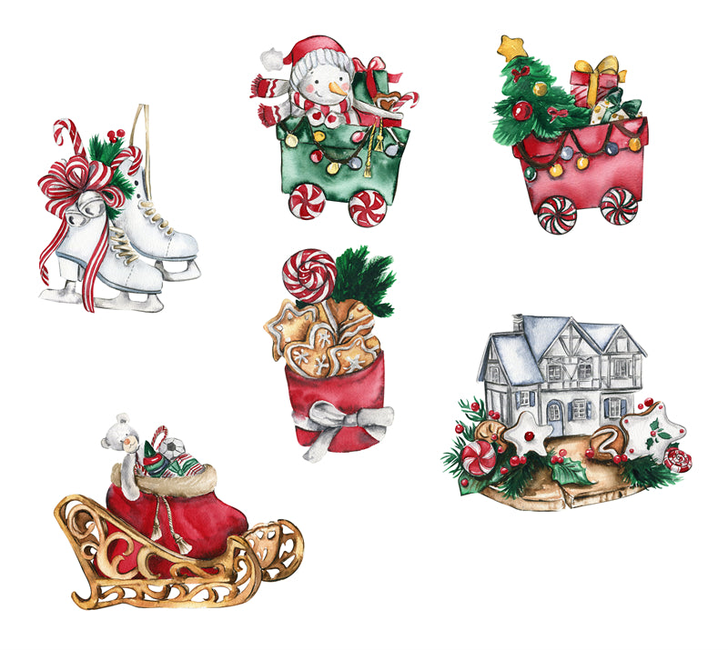 Décoration de Noël à la main - Illustration - Téléchargement gratuit - Png/PSD/JPG
