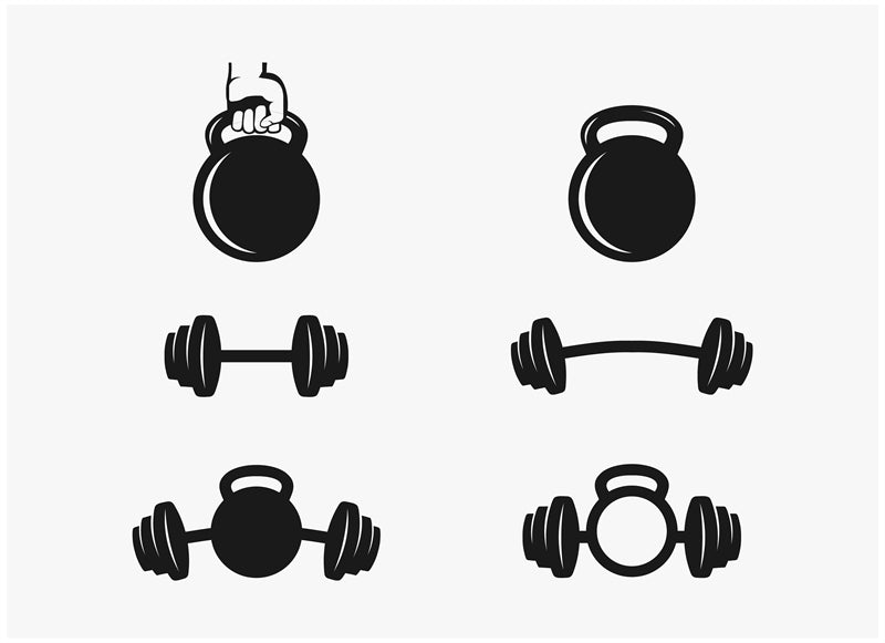 Muscle - GYM CLUB- FITNESS -HEALTHY BODY BUILDING -LOGO IMAGE VECTOR 
