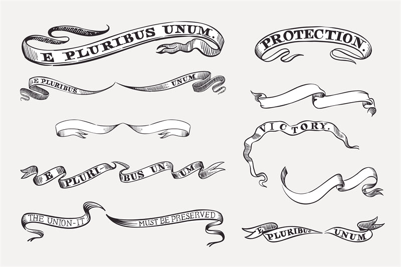 Collection de cadres de luxe, bordures victoriennes vintage, motifs décoratifs à la main - Téléchargement gratuit en format Png/PSD/JPG