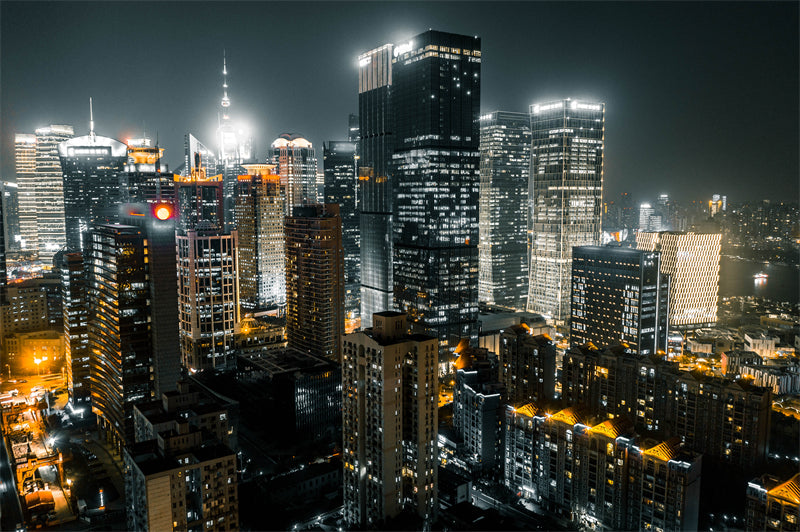 Urban Landscape city buildings - City Background - photo shot - Night Urban Landscape  PSD/JPG/ Free Download