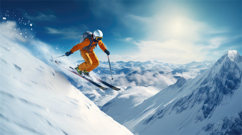 Paysage des Alpes enneigées en Europe - Randonnée en montagne, ski, téléphérique, vacances d'hiver - Téléchargement gratuit en PNG/PSD/JPG