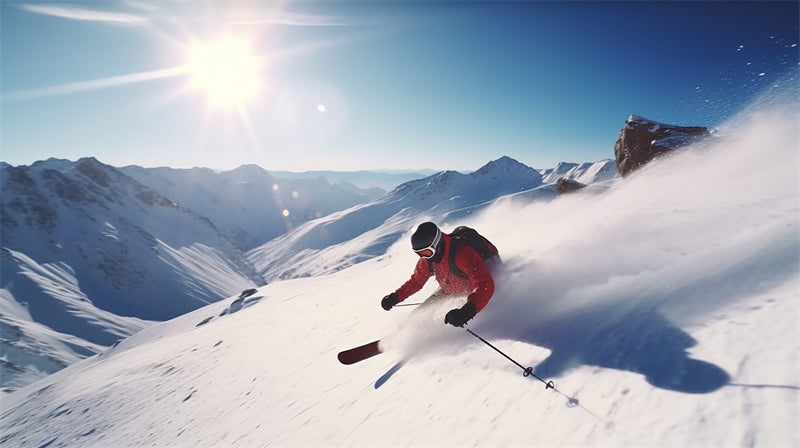 Paysage des Alpes enneigées en Europe - Randonnée en montagne, ski, téléphérique, vacances d'hiver - Téléchargement gratuit en PNG/PSD/JPG