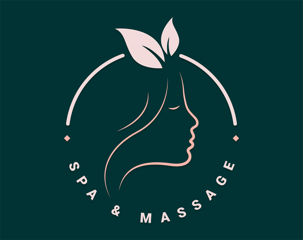 Woman Beauty Spa Organic logo badge design elements mockups
