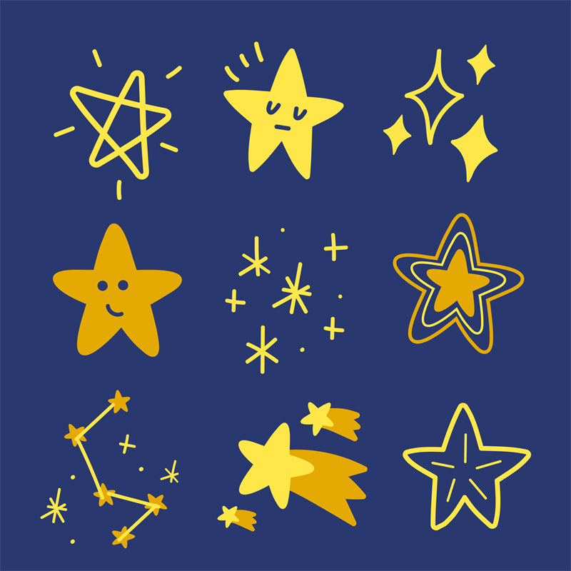 Star Elements -  Vintage -Vector -Star Ornaments - decoration