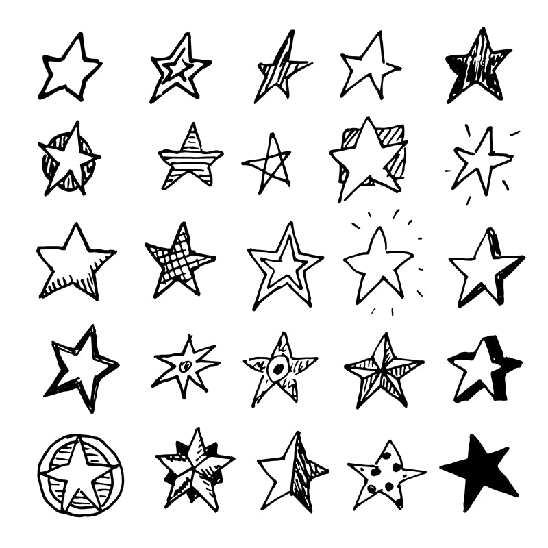 Star Elements -  Vintage -Vector -Star Ornaments - decoration