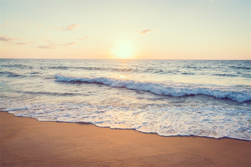 Seaside Landscape - Silent Sea Calm sea surface - sea waves on the beach - Png/PSD/JPG/ Free Download
