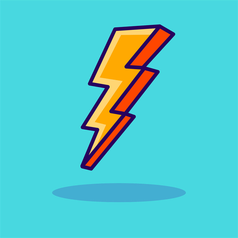 Éléments de foudre dessinés à la main - Téléchargement de conception de logo d'illustration -