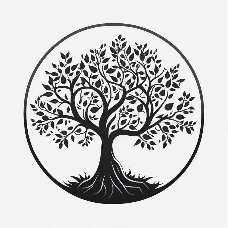 Handdraw Tree Forest Logo Elements Vector- Illustration Image Free Download