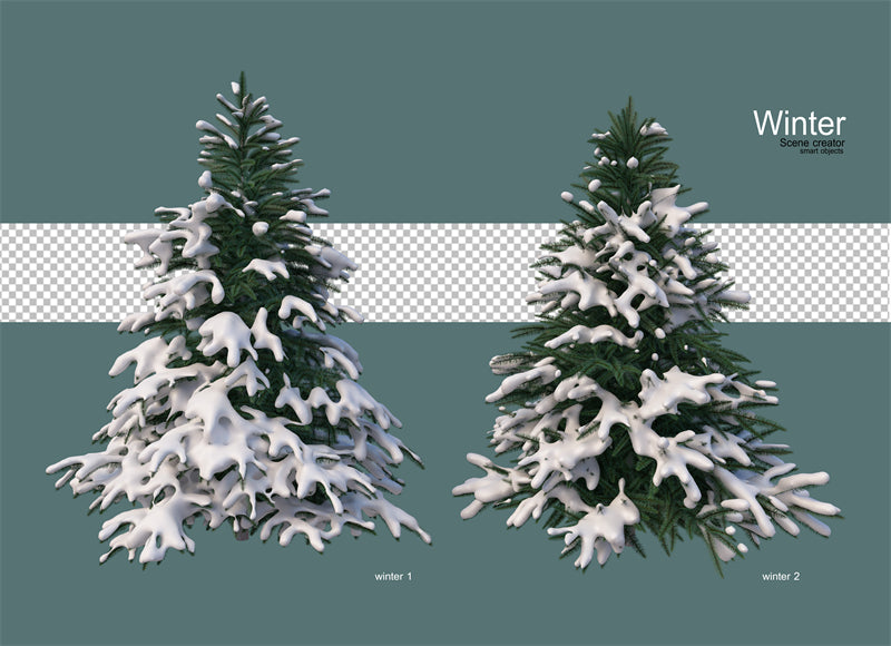 Handdraw Christmas Tree Illustration - Vector  - Png/PSD/JPG/ Free Download