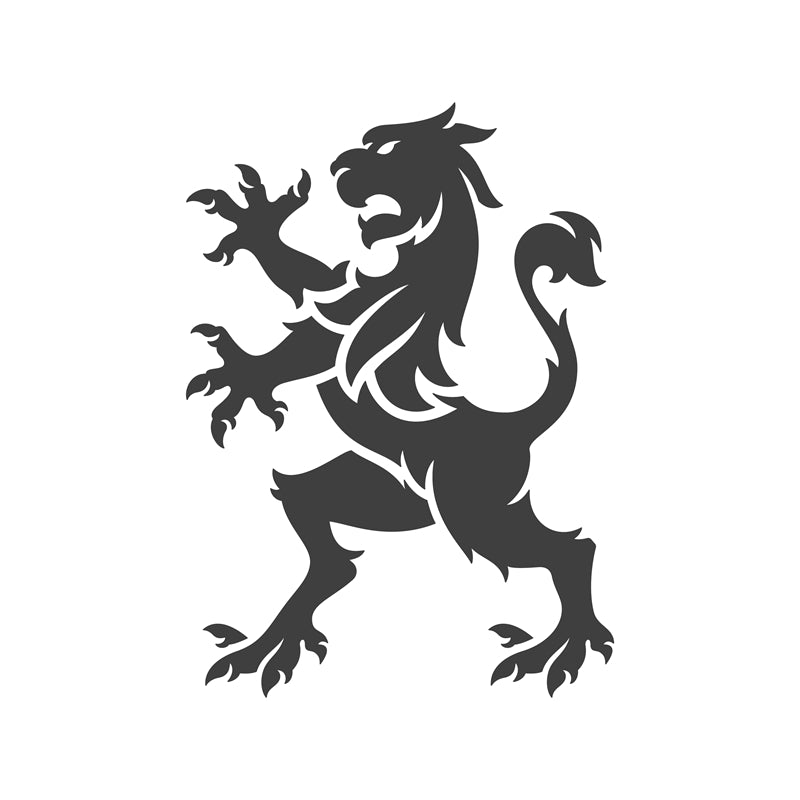 Traditional Logo Mockups Illustration - EU History Symbol Vector - King Crown Lion Griffin double-headed eagle Knight Castle