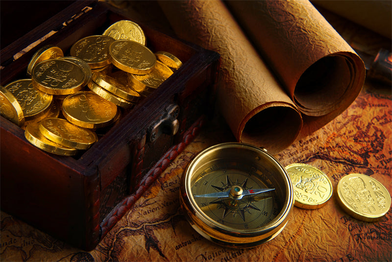 Pirate Gold - GOLD COIN - background - Photo Elements free